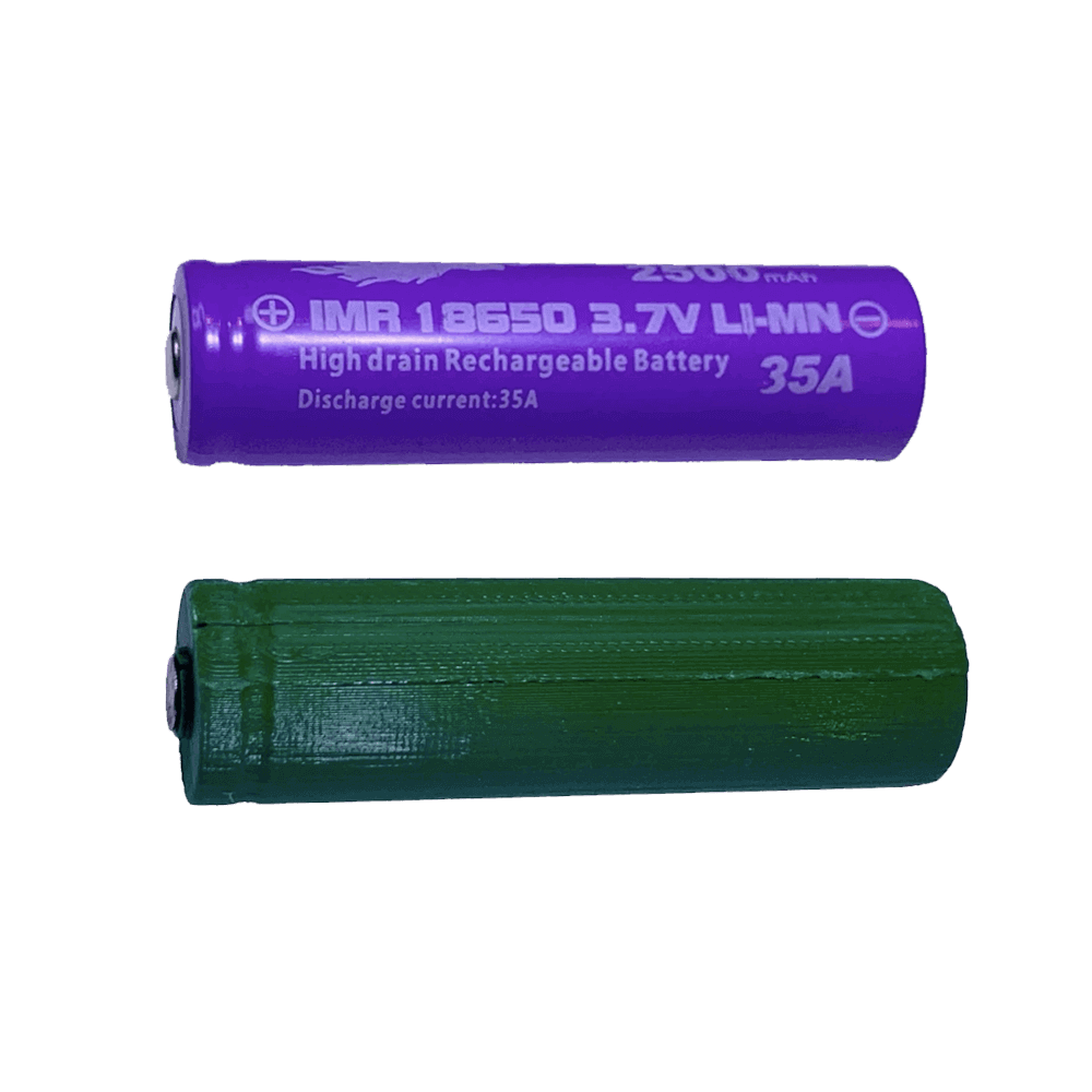 18650 Battery Dummy Cell "fake battery" shorted - Battery Eliminator Store - Battery Replacement, aa battery to ac power, aaa to ac power, dc power, battery to usb, 9 volt battery to ac power, ac power adapter, 2 aa to ac power, 4 aa to ac power, 3 aaa to