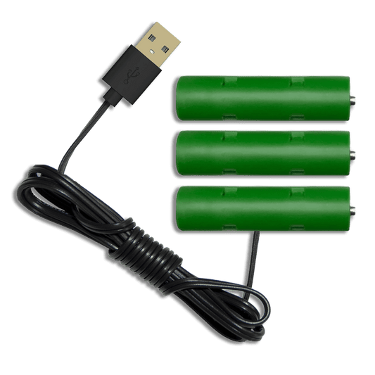 3 AA Battery Eliminator - 4.5 Volts - USB Powered-AA Battery Eliminators-Battery Eliminator Store-BE-3AA-USB-aa battery replacement, aa to ac power, aa to dc power, plug in battery, plug in aa battery, rechargeable aa battery, ac battery aa, power battery, aa to usb power, usb aa battery, aa to dc power, 4 aa battery eliminator, battery substitute