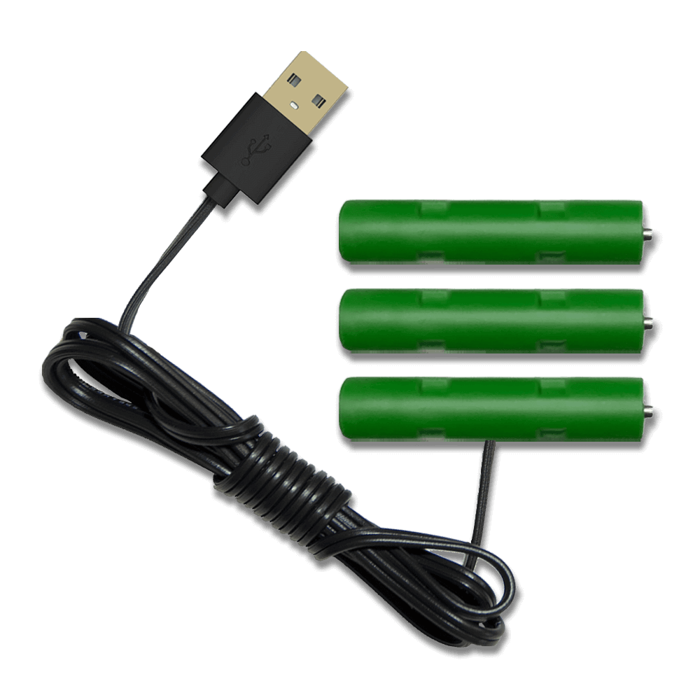 Battery Eliminator - 3 AAA Battery Replacement - USB Powered