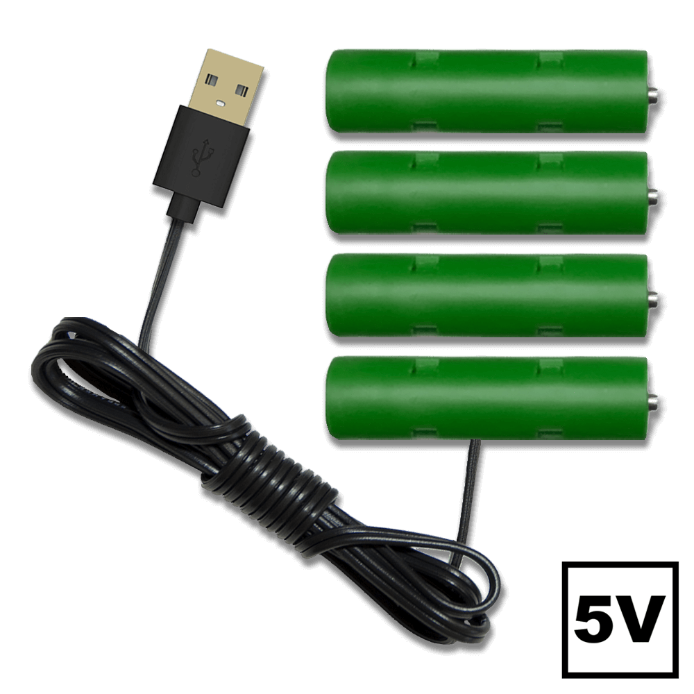 4 AA Battery Eliminator - 5 Volts - USB Powered