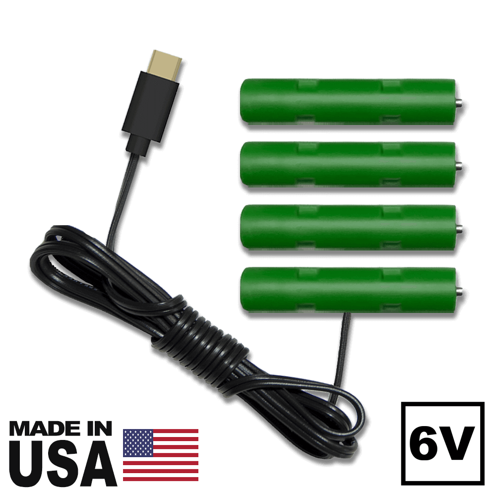 4 AAA Battery Eliminator - 6 Volts - USB Powered - Battery Eliminator Store - Battery Replacement, aa battery to ac power, aaa to ac power, dc power, battery to usb, 9 volt battery to ac power, ac power adapter, 2 aa to ac power, 4 aa to ac power, 3 aaa to ac power, 9v to ac power, ac power supply adapter, cr123a, dummy cell, active cell, battery eliminator, replace battery, eliminate battery, remove battery, convert aa to ac power, 6 aa battery, 2 aa battery, 4 aa battery, 9 volt ac, 120v battery battery p