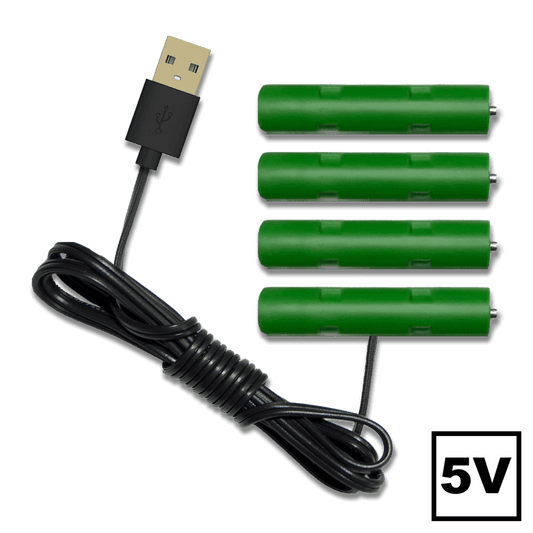 4 AAA Battery Eliminator - 5 Volts - USB Powered - Battery Eliminator Store - Battery Replacement, aa battery to ac power, aaa to ac power, dc power, battery to usb, 9 volt battery to ac power, ac power adapter, 2 aa to ac power, 4 aa to ac power, 3 aaa to ac power, 9v to ac power, ac power supply adapter, cr123a, dummy cell, active cell, battery eliminator, replace battery, eliminate battery, remove battery, convert aa to ac power, 6 aa battery, 2 aa battery, 4 aa battery, 9 volt ac, 120v battery battery p