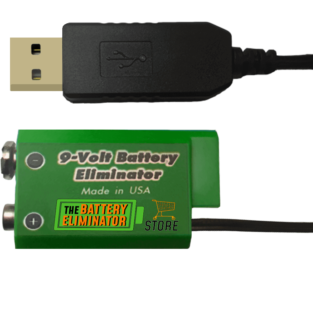 Battery Eliminator - 9 Volt Battery Replacement - USB Bus or