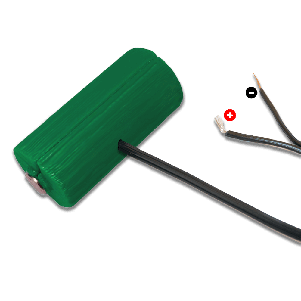 CR123A Wired Battery Cell - "fake CR123A battery with wires" - Battery Eliminator Store - Battery Replacement, aa battery to ac power, aaa to ac power, dc power, battery to usb, 9 volt battery to ac power, ac power adapter, 2 aa to ac power, 4 aa to ac power, 3 aaa to ac power, 9v to ac power, ac power supply adapter, cr123a, dummy cell, active cell, battery eliminator, replace battery, eliminate battery, remove battery, convert aa to ac power, 6 aa battery, 2 aa battery, 4 aa battery, 9 volt ac, 120v batte