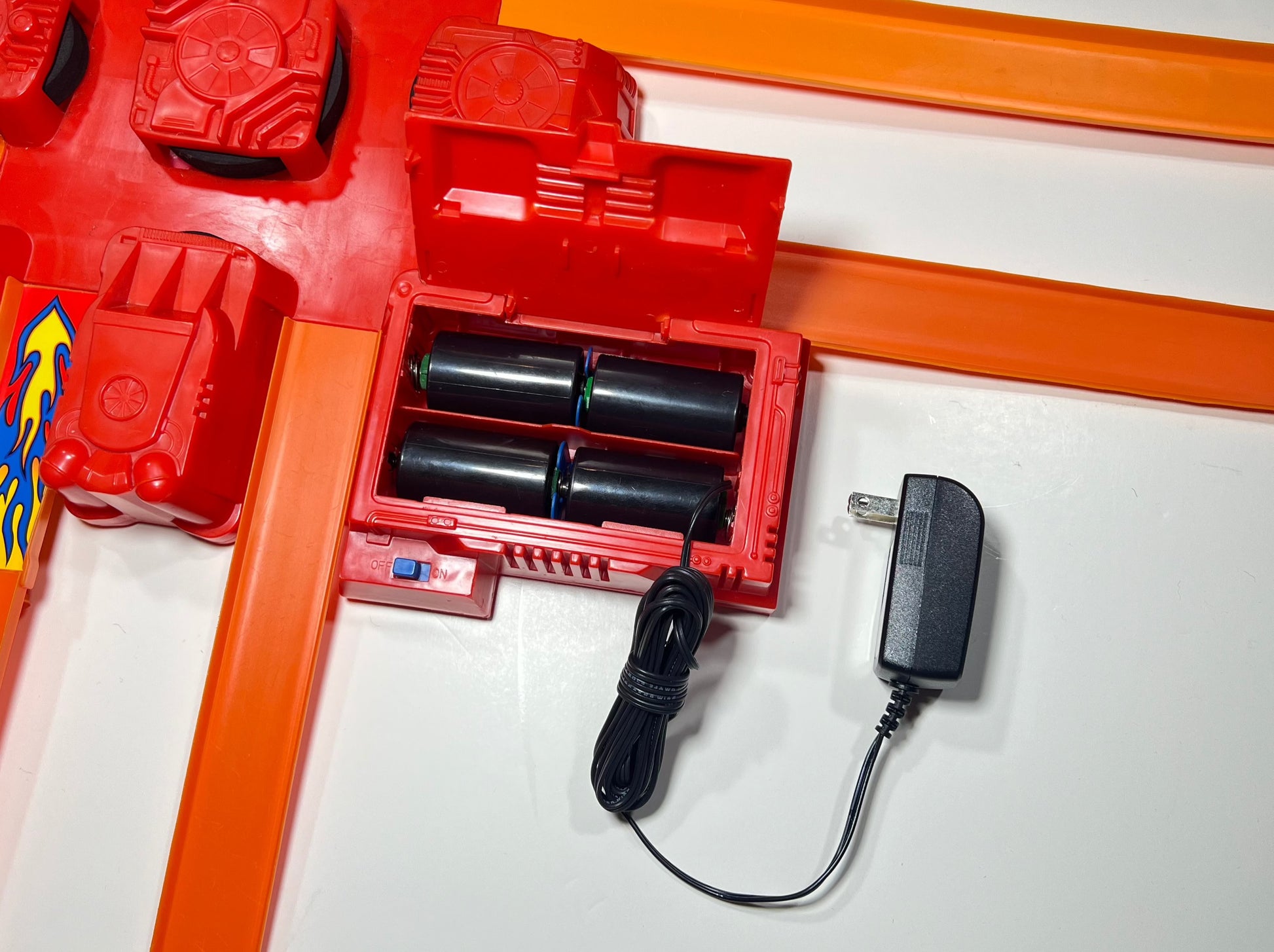 Convert 4 D Batteries to AC Power for Hot Wheels® Booster, AC Power Adapter for Hot Wheels® Booster - Replaces 4 D Batteries, Hot Wheels® Booster Power Conversion Kit - AC Adapter, Replace 4 D Batteries with AC Power for Hot Wheels® Booster, Hot Wheels® B