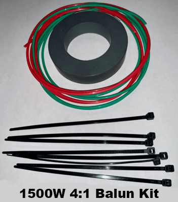 4:1 1500 W Balun Kit - Battery Eliminator Store - Battery Replacement, aa battery to ac power, aaa to ac power, dc power, battery to usb, 9 volt battery to ac power, ac power adapter, 2 aa to ac power, 4 aa to ac power, 3 aaa to ac power, 9v to ac power, ac power supply adapter, cr123a, dummy cell, active cell, battery eliminator, replace battery, eliminate battery, remove battery, convert aa to ac power, 6 aa battery, 2 aa battery, 4 aa battery, 9 volt ac, 120v battery battery power supply, 4 c