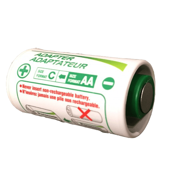 AA to C Adapter - Battery Replacement - Battery Eliminator Store - aa battery eliminator, battery eliminator store, 9 volt battery eliminator, d cell battery eliminator, 9v battery eliminator, aaa battery eliminator, usb battery eliminator, replace 4 aa batteries with ac adapter, d battery eliminator, dummy aa battery with leads, aa battery eliminator power adapter, 9 volt battery adapter