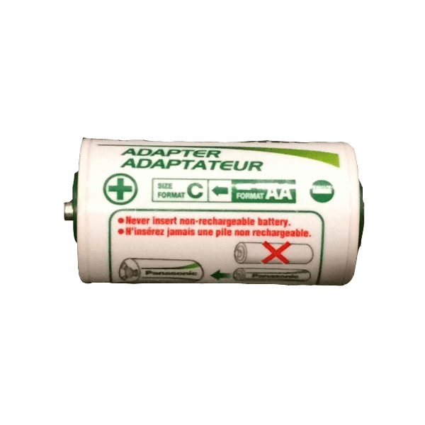 AA to C Adapter - Battery Replacement - Battery Eliminator Store - aa battery eliminator, battery eliminator store, 9 volt battery eliminator, d cell battery eliminator, 9v battery eliminator, aaa battery eliminator, usb battery eliminator, replace 4 aa batteries with ac adapter, d battery eliminator, dummy aa battery with leads, aa battery eliminator power adapter, 9 volt battery adapter