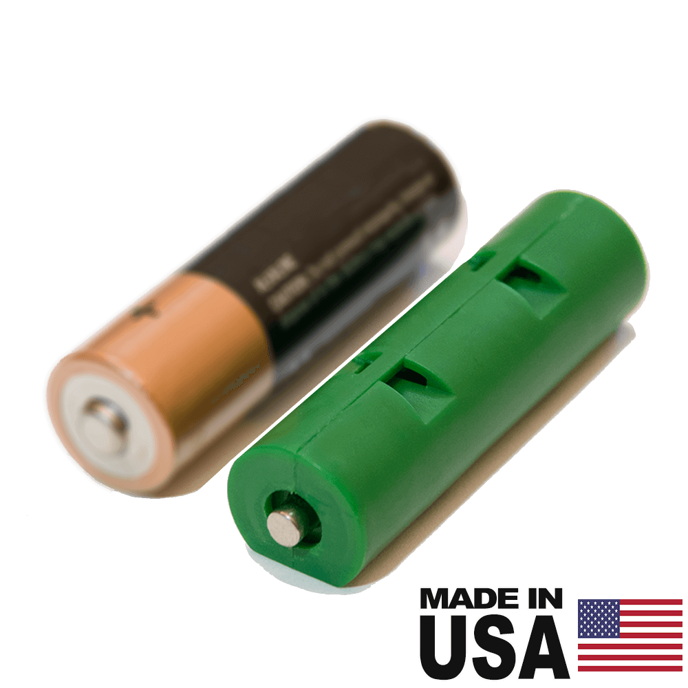 AA Battery Dummy Shorted Cell - Reduce voltage or complete series circuit - "fake battery"-AA Battery Eliminators-Battery Eliminator Store-AA-DUMMY-aa battery replacement, aa to ac power, aa to dc power, plug in battery, plug in aa battery, rechargeable aa battery, ac battery aa, power battery, aa to usb power, usb aa battery, aa to dc power, 4 aa battery eliminator, battery substitute