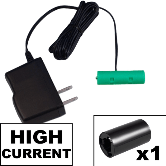 1 C Battery Eliminator Kit - High Current - 1.5 Volts - AC Powered (worldwide compatible) - Battery Eliminator Store - Battery Replacement, aa battery to ac power, aaa to ac power, dc power, battery to usb, 9 volt battery to ac power, ac power adapter, 2 aa to ac power, 4 aa to ac power, 3 aaa to ac power, 9v to ac power, ac power supply adapter, cr123a, dummy cell, active cell, battery eliminator, replace battery, eliminate battery, remove battery, convert aa to ac power, 6 aa battery, 2 aa bat