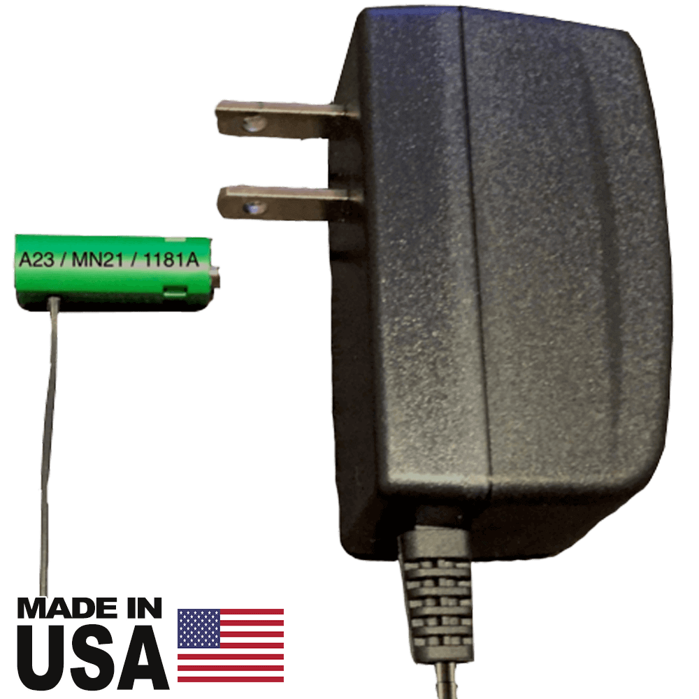 A23 Battery Eliminator - 12 Volts - AC Powered - (MN21, 23A, L1028, 8LR932) - Battery Eliminator Store - Battery Replacement, aa battery to ac power, aaa to ac power, dc power, battery to usb, 9 volt battery to ac power, ac power adapter, 2 aa to ac power, 4 aa to ac power, 3 aaa to ac power, 9v to ac power, ac power supply adapter, cr123a, dummy cell, active cell, battery eliminator, replace battery, eliminate battery, remove battery, convert aa to ac power, 6 aa battery, 2 aa battery, 4 aa bat