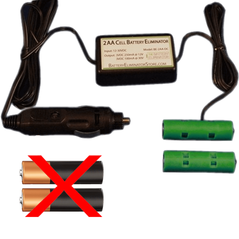 2 AAA Batteries with 12VDC Power Source - For Instrumentation and General Aviation Applications - Battery Eliminator Store - Battery Replacement, aa battery to ac power, aaa to ac power, dc power, battery to usb, 9 volt battery to ac power, ac power adapter, 2 aa to ac power, 4 aa to ac power, 3 aaa to ac power, 9v to ac power, ac power supply adapter, cr123a, dummy cell, active cell, battery eliminator, replace battery, eliminate battery, remove battery, convert aa to ac power, 6 aa battery, 2
