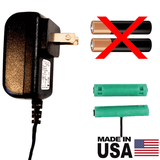 2 AAA Battery Eliminator - 3 Volts - AC Powered (120VAC only) - Battery Eliminator Store - Battery Replacement, aa battery to ac power, aaa to ac power, dc power, battery to usb, 9 volt battery to ac power, ac power adapter, 2 aa to ac power, 4 aa to ac power, 3 aaa to ac power, 9v to ac power, ac power supply adapter, cr123a, dummy cell, active cell, battery eliminator, replace battery, eliminate battery, remove battery, convert aa to ac power, 6 aa battery, 2 aa battery, 4 aa battery, 9 volt a