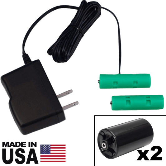 2 D or 2 AA Battery Eliminator - 3 Volts - AC Powered (120VAC only) - Battery Eliminator Store - Battery Replacement, aa battery to ac power, aaa to ac power, dc power, battery to usb, 9 volt battery to ac power, ac power adapter, 2 aa to ac power, 4 aa to ac power, 3 aaa to ac power, 9v to ac power, ac power supply adapter, cr123a, dummy cell, active cell, battery eliminator, replace battery, eliminate battery, remove battery, convert aa to ac power, 6 aa battery, 2 aa battery, 4 aa battery, 9