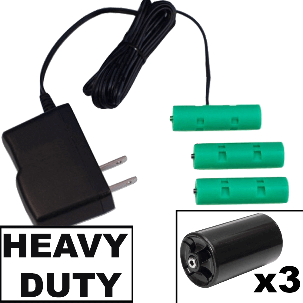 3 D or 3 AA Cells, 4.5VDC - AC Power - D/AA Eliminator - Battery Replacement - Battery Eliminator Store - aa battery eliminator, battery eliminator store, 9 volt battery eliminator, d cell battery eliminator, 9v battery eliminator, aaa battery eliminator, usb battery eliminator, replace 4 aa batteries with ac adapter, d battery eliminator, dummy aa battery with leads, aa battery eliminator power adapter, 9 volt battery adapter Edit alt text