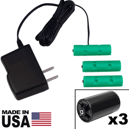 3 D or 3 AA Battery Eliminator - 4.5 Volts - AC Powered - Battery Eliminator Store - Battery Replacement, aa battery to ac power, aaa to ac power, dc power, battery to usb, 9 volt battery to ac power, ac power adapter, 2 aa to ac power, 4 aa to ac power, 3 aaa to ac power, 9v to ac power, ac power supply adapter, cr123a, dummy cell, active cell, battery eliminator, replace battery, eliminate battery, remove battery, convert aa to ac power, 6 aa battery, 2 aa battery, 4 aa battery, 9 volt ac, 120