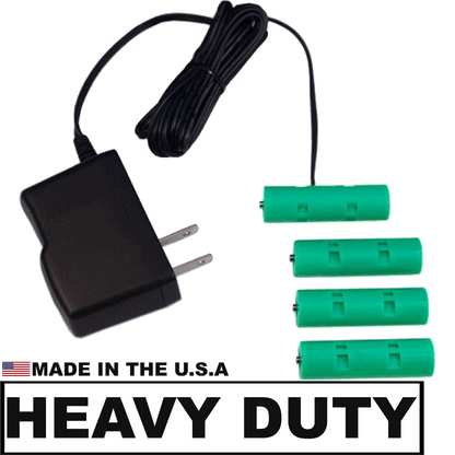 4 AA Battery Eliminator - Heavy Duty (3 Amps) 6 Volts - AC Powered-AA Battery Eliminators-Battery Eliminator Store-BE-4AA-AC-3A-aa battery replacement, aa to ac power, aa to dc power, plug in battery, plug in aa battery, rechargeable aa battery, ac battery aa, power battery, aa to usb power, usb aa battery, aa to dc power, 4 aa battery eliminator, battery substitute