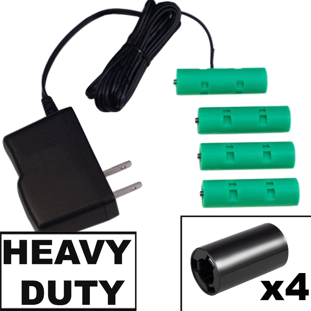 4 C or 4AA Cells, 6VDC - AC Power Source - C/AA Eliminator - Battery Replacement - Battery Eliminator Store - aa battery eliminator, battery eliminator store, 9 volt battery eliminator, d cell battery eliminator, 9v battery eliminator, aaa battery eliminator, usb battery eliminator, replace 4 aa batteries with ac adapter, d battery eliminator, dummy aa battery with leads, aa battery eliminator power adapter, 9 volt battery adapter Edit alt text