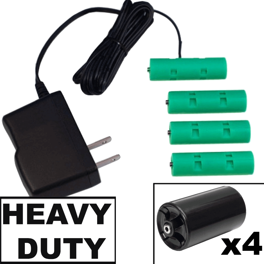 4 D or 4 AA Cells, 6VDC - AC Power - D/AA Eliminator - Battery Replacement - Battery Eliminator Store - aa battery eliminator, battery eliminator store, 9 volt battery eliminator, d cell battery eliminator, 9v battery eliminator, aaa battery eliminator, usb battery eliminator, replace 4 aa batteries with ac adapter, d battery eliminator, dummy aa battery with leads, aa battery eliminator power adapter, 9 volt battery adapter Edit alt text