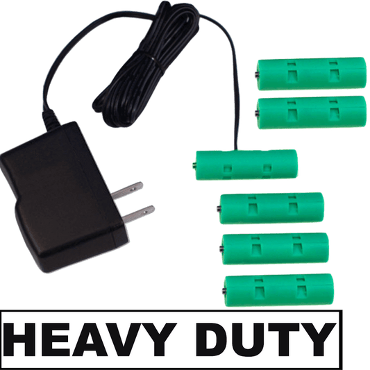 6 AA Battery Eliminator - Heavy Duty (2 Amps) 9 Volts - AC Powered-AA Battery Eliminators-Battery Eliminator Store-BE-6AA-AC-HD-aa battery replacement, aa to ac power, aa to dc power, plug in battery, plug in aa battery, rechargeable aa battery, ac battery aa, power battery, aa to usb power, usb aa battery, aa to dc power, 4 aa battery eliminator, battery substitute