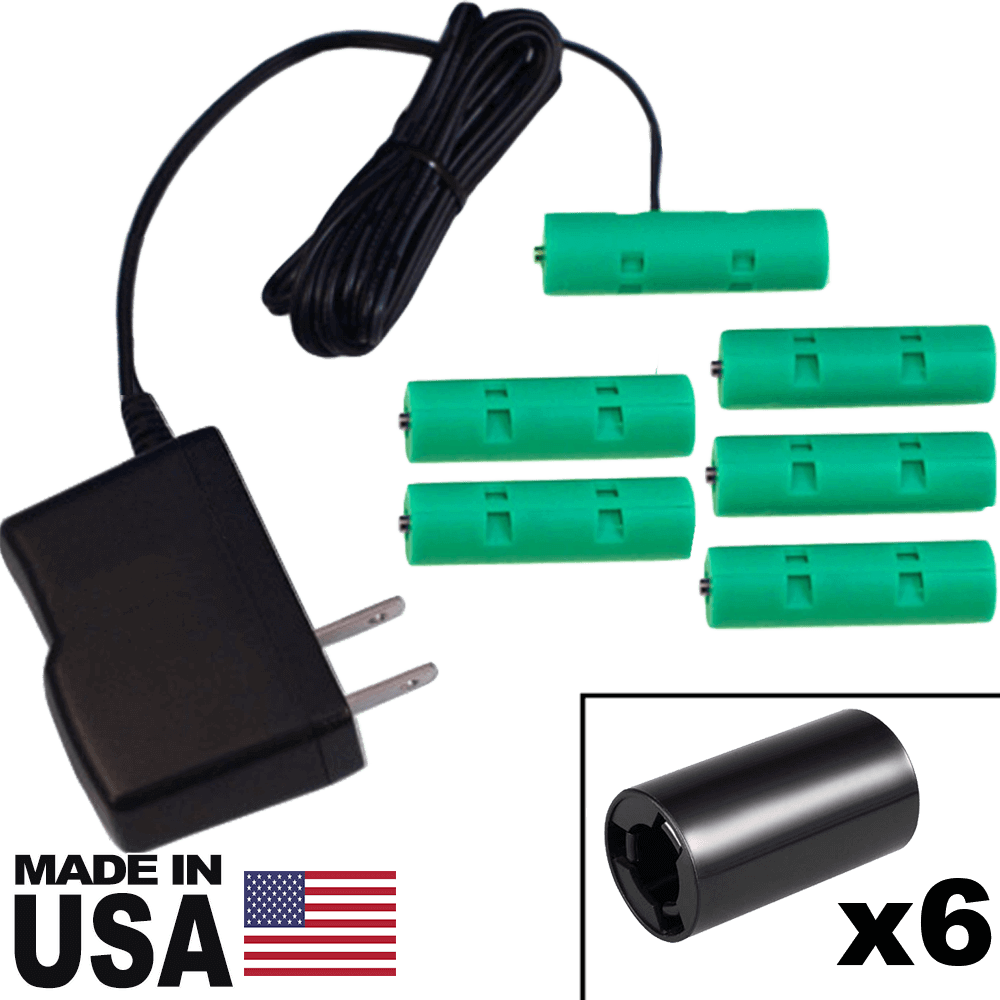 6 C Kit Battery Eliminator - 9 Volts, AC Powered - Battery Eliminator Store - Battery Replacement, aa battery to ac power, aaa to ac power, dc power, battery to usb, 9 volt battery to ac power, ac power adapter, 2 aa to ac power, 4 aa to ac power, 3 aaa to ac power, 9v to ac power, ac power supply adapter, cr123a, dummy cell, active cell, battery eliminator, replace battery, eliminate battery, remove battery, convert aa to ac power, 6 aa battery, 2 aa battery, 4 aa battery, 9 volt ac, 120v batte
