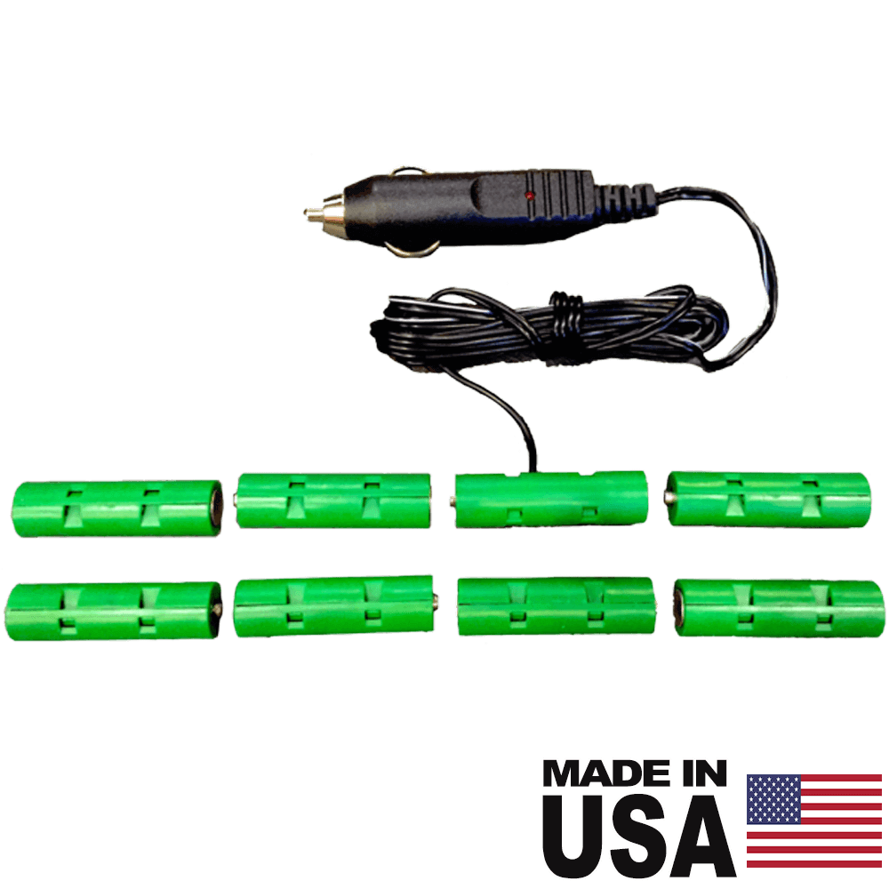 AA Eliminator 8 Cells - 12 Volt DC Source-AA Battery Eliminators-Battery Eliminator Store-BE-8AA-12VDC-aa battery replacement, aa to ac power, aa to dc power, plug in battery, plug in aa battery, rechargeable aa battery, ac battery aa, power battery, aa to usb power, usb aa battery, aa to dc power, 4 aa battery eliminator, battery substitute