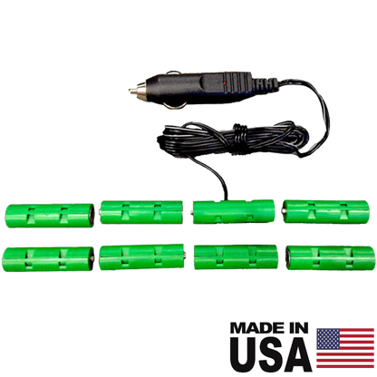 AA Eliminator 8 Cells - 12 Volt DC Source-AA Battery Eliminators-Battery Eliminator Store-BE-8AA-12VDC-aa battery replacement, aa to ac power, aa to dc power, plug in battery, plug in aa battery, rechargeable aa battery, ac battery aa, power battery, aa to usb power, usb aa battery, aa to dc power, 4 aa battery eliminator, battery substitute