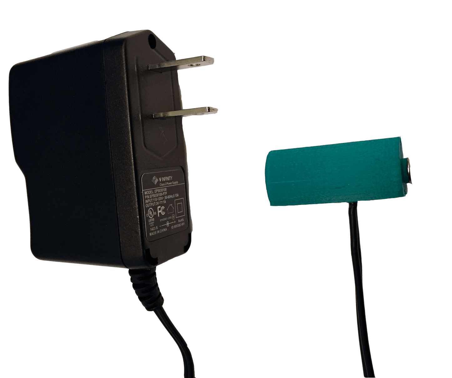 CR123A Battery Eliminator, 1 Battery, 3 Volts - AC Powered - Battery Eliminator Store - Battery Replacement, aa battery to ac power, aaa to ac power, dc power, battery to usb, 9 volt battery to ac power, ac power adapter, 2 aa to ac power, 4 aa to ac power, 3 aaa to ac power, 9v to ac power, ac power supply adapter, cr123a, dummy cell, active cell, battery eliminator, replace battery, eliminate battery, remove battery, convert aa to ac power, 6 aa battery, 2 aa battery, 4 aa battery, 9 volt ac,
