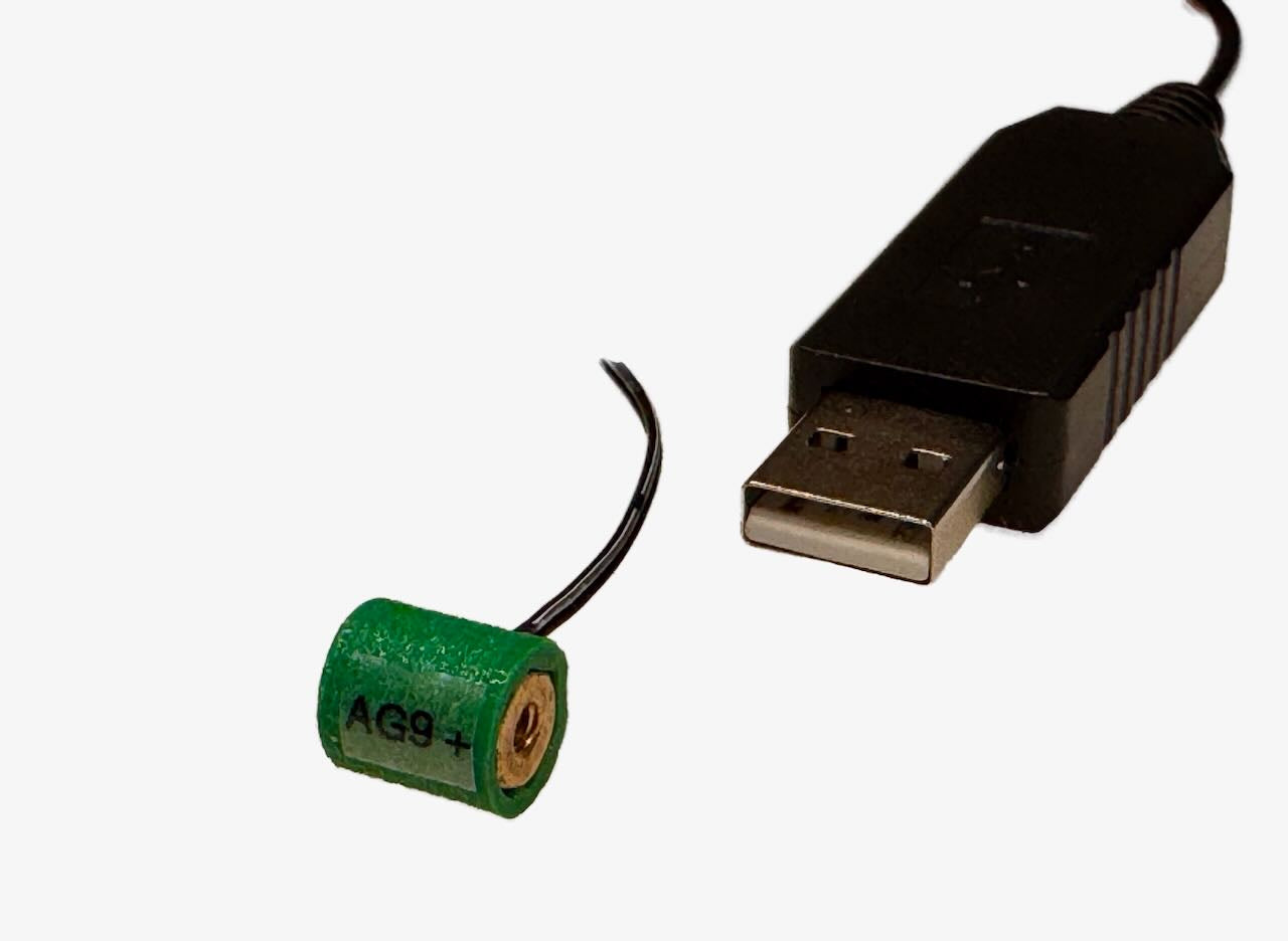 AG9 Battery Eliminator, 3 Stacked, 4.5 Volts - USB Powered, for "Hot Toys", LEDs, etc. - Battery Eliminator Store - Battery Replacement, aa battery to ac power, aaa to ac power, dc power, battery to usb, 9 volt battery to ac power, ac power adapter, 2 aa to ac power, 4 aa to ac power, 3 aaa to ac power, 9v to ac power, ac power supply adapter, cr123a, dummy cell, active cell, battery eliminator, replace battery, eliminate battery, remove battery, convert aa to ac power, 6 aa battery, 2 aa battery, 4 aa batt