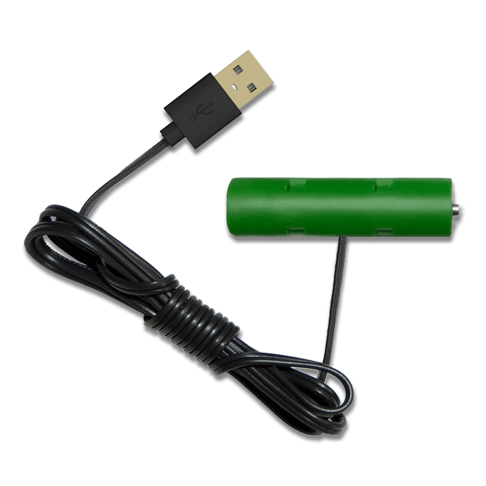 Adattatore USB 5V A 3V Per Batterie AA – Cavo Eliminatori LR6 Per Telecomandi, Giocattoli E Luci LED, Lunghezze 1m O 2m