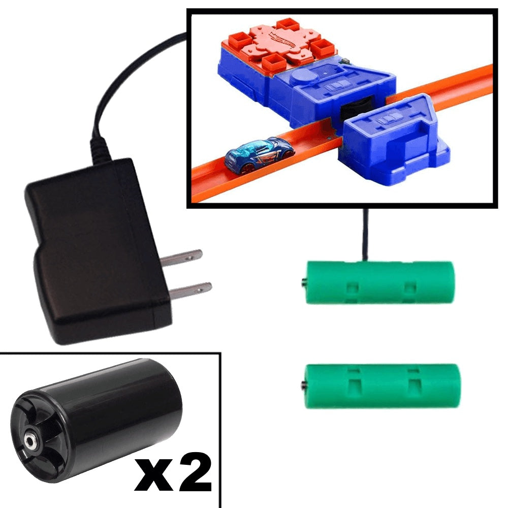 2 D Battery Eliminator Kit for Hot Wheels® Booster - AC Powered - Battery Eliminator Store - Battery Replacement, aa battery to ac power, aaa to ac power, dc power, battery to usb, 9 volt battery to ac power, ac power adapter, 2 aa to ac power, 4 aa to ac power, 3 aaa to ac power, 9v to ac power, ac power supply adapter, cr123a, dummy cell, active cell, battery eliminator, replace battery, eliminate battery, remove battery, convert aa to ac power, 6 aa battery, 2 aa battery, 4 aa battery, 9 volt ac, 120v ba