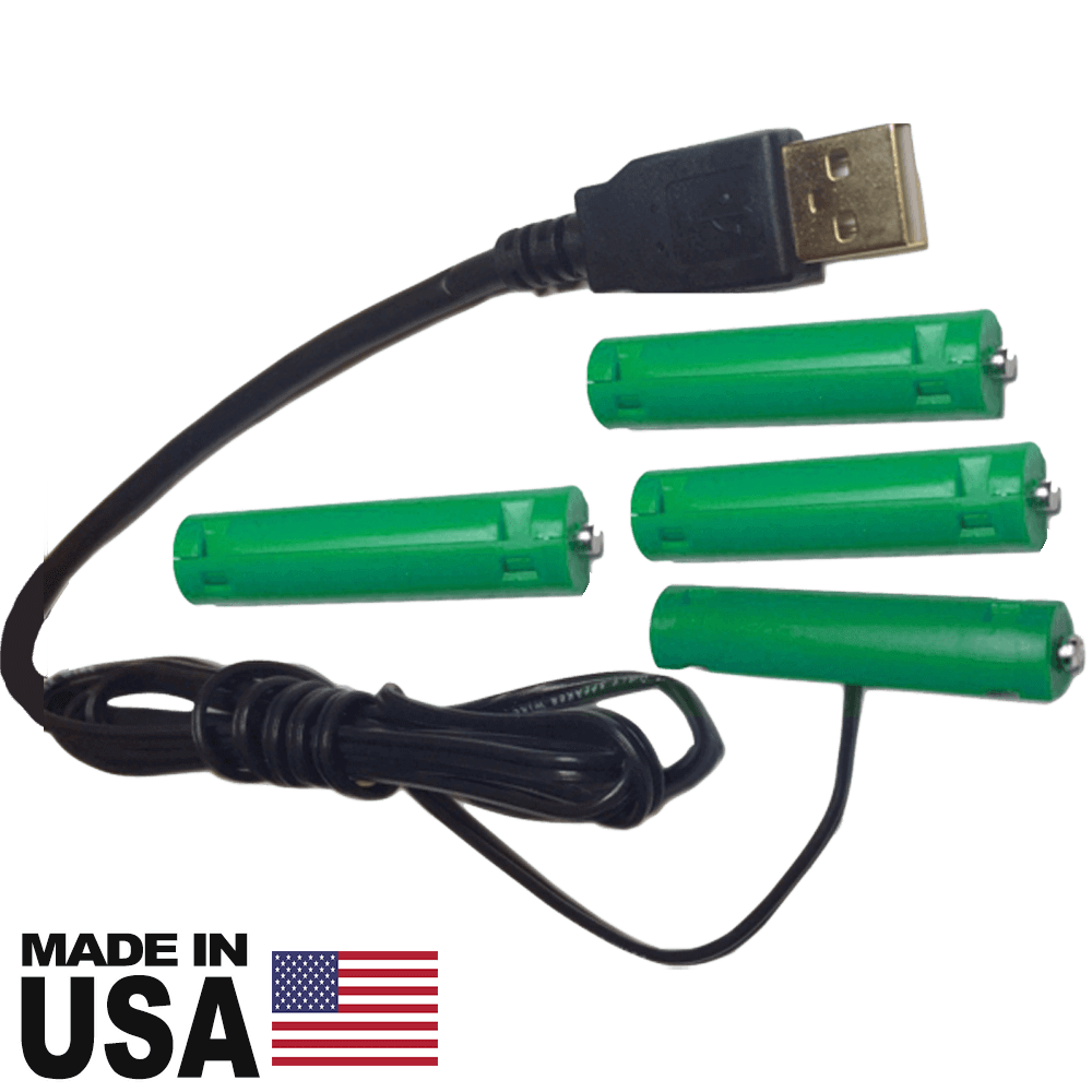 Continuance AA Battery Packs USB Port