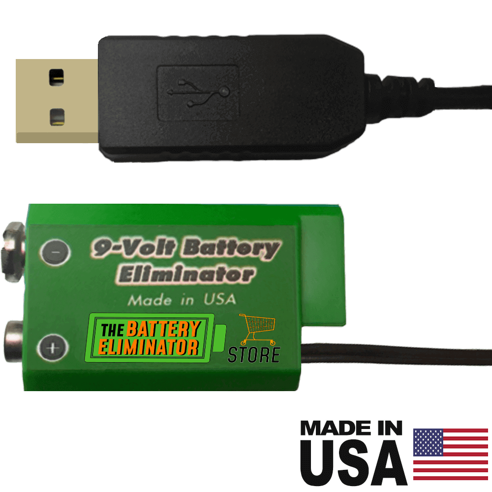 9 Volt Battery Eliminator - USB Powered - Battery Eliminator Store - Battery Replacement, aa battery to ac power, aaa to ac power, dc power, battery to usb, 9 volt battery to ac power, ac power adapter, 2 aa to ac power, 4 aa to ac power, 3 aaa to ac power, 9v to ac power, ac power supply adapter, cr123a, dummy cell, active cell, battery eliminator, replace battery, eliminate battery, remove battery, convert aa to ac power, 6 aa battery, 2 aa battery, 4 aa battery, 9 volt ac, 120v battery batter