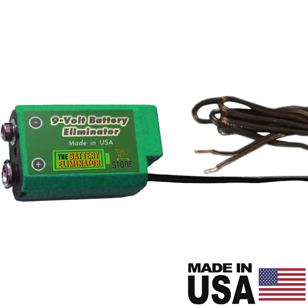 9 Volt Wired/Active Cell - (provides positive and negative terminal access) - Battery Eliminator Store - battery replacement, aa battery to ac power, aaa to ac power, dc power, battery to usb, 9 volt battery to ac power, ac power adapter, 2 aa to ac power, 4 aa to ac power, 3 aaa to ac power, 9v to ac power, ac power supply adapter, cr123a, dummy cell, active cell, battery eliminator, replace battery, eliminate battery, remove battery, convert aa to ac power, 6 aa battery, 2 aa battery, 4 aa bat