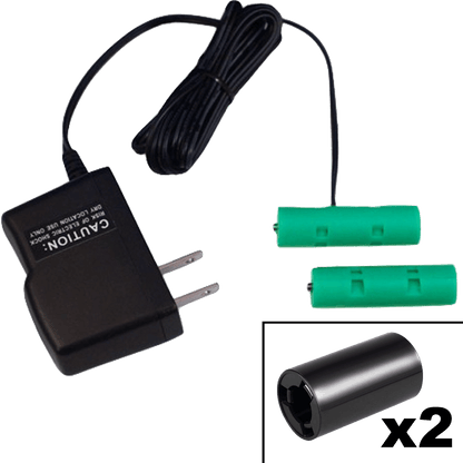2 C or 2 AA Cells, 3VDC - AC Power Source - C/AA Eliminator - Battery Replacement - Battery Eliminator Store - aa battery eliminator, battery eliminator store, 9 volt battery eliminator, d cell battery eliminator, 9v battery eliminator, aaa battery eliminator, usb battery eliminator, replace 4 aa batteries with ac adapter, d battery eliminator, dummy aa battery with leads, aa battery eliminator power adapter, 9 volt battery adapter