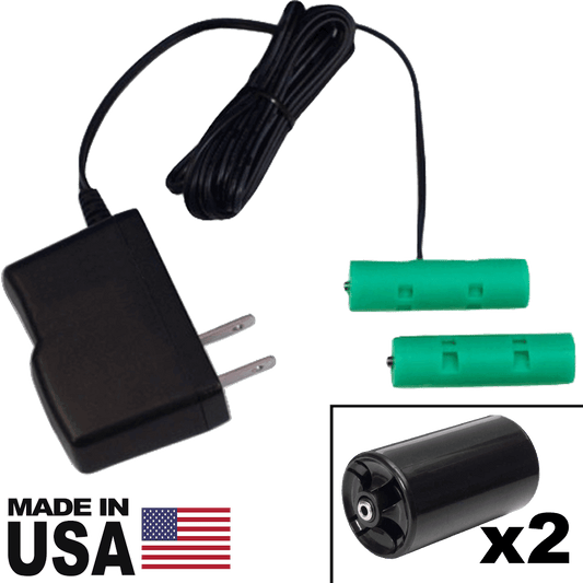 2 D or 2 AA Battery Eliminator - 3 Volts - AC Powered (120VAC only) - Battery Eliminator Store - Battery Replacement, aa battery to ac power, aaa to ac power, dc power, battery to usb, 9 volt battery to ac power, ac power adapter, 2 aa to ac power, 4 aa to ac power, 3 aaa to ac power, 9v to ac power, ac power supply adapter, cr123a, dummy cell, active cell, battery eliminator, replace battery, eliminate battery, remove battery, convert aa to ac power, 6 aa battery, 2 aa battery, 4 aa battery, 9 