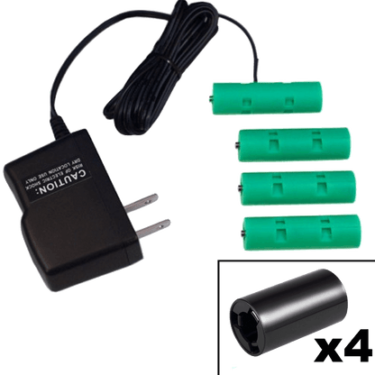 4 C or 4AA Cells, 6VDC - AC Power Source - C/AA Eliminator - Battery Replacement - Battery Eliminator Store - aa battery eliminator, battery eliminator store, 9 volt battery eliminator, d cell battery eliminator, 9v battery eliminator, aaa battery eliminator, usb battery eliminator, replace 4 aa batteries with ac adapter, d battery eliminator, dummy aa battery with leads, aa battery eliminator power adapter, 9 volt battery adapter