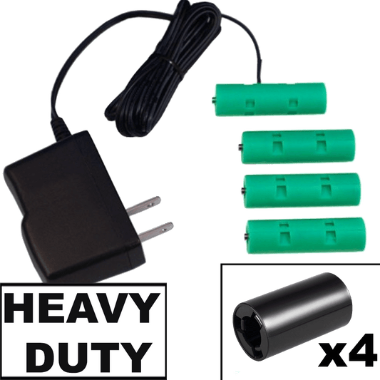 4 C or 4AA Cells, 6VDC - AC Power Source - C/AA Eliminator - Battery Replacement - Battery Eliminator Store - aa battery eliminator, battery eliminator store, 9 volt battery eliminator, d cell battery eliminator, 9v battery eliminator, aaa battery eliminator, usb battery eliminator, replace 4 aa batteries with ac adapter, d battery eliminator, dummy aa battery with leads, aa battery eliminator power adapter, 9 volt battery adapter  Edit alt text